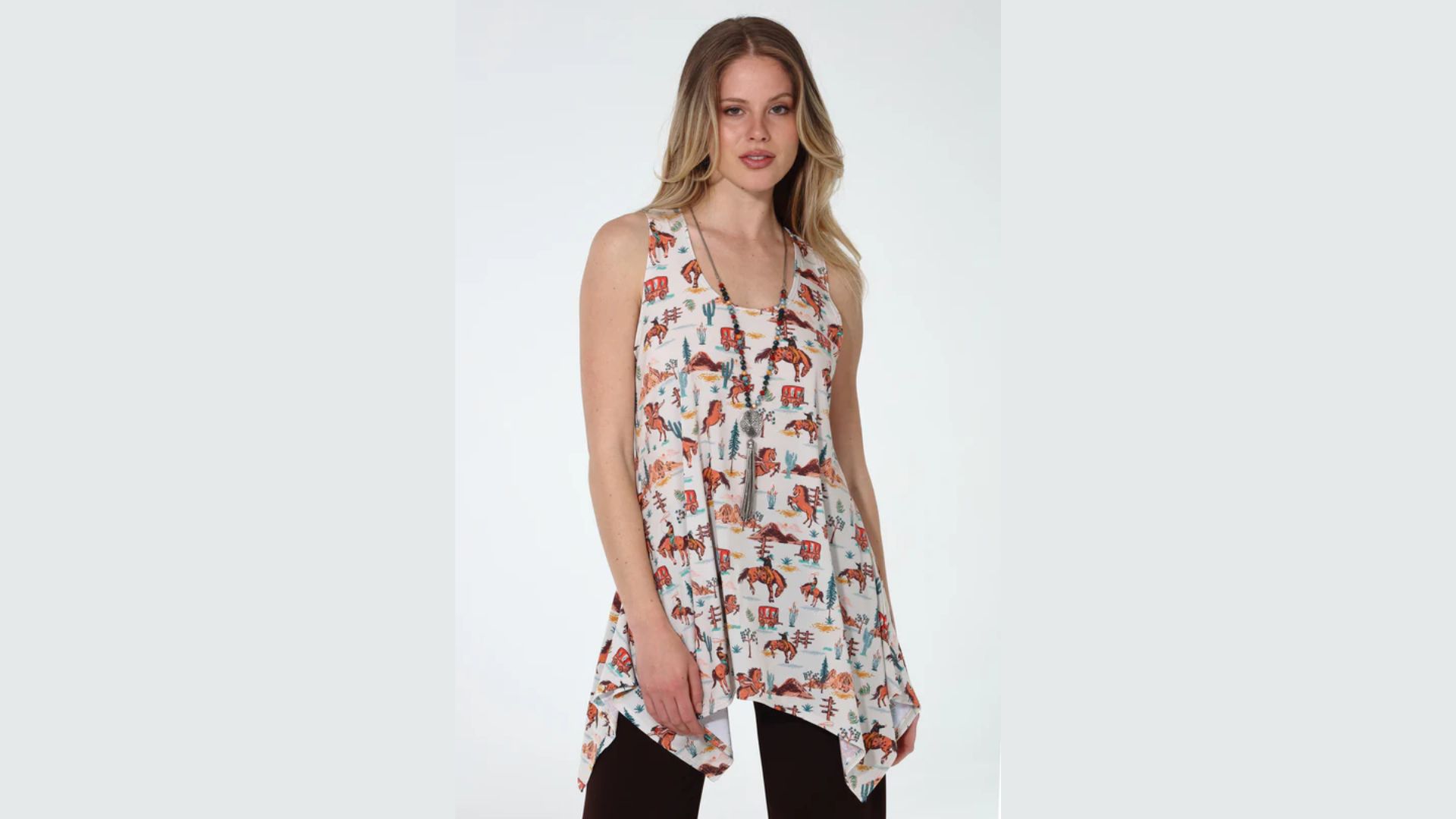 Sleeveless Long Tops For Women