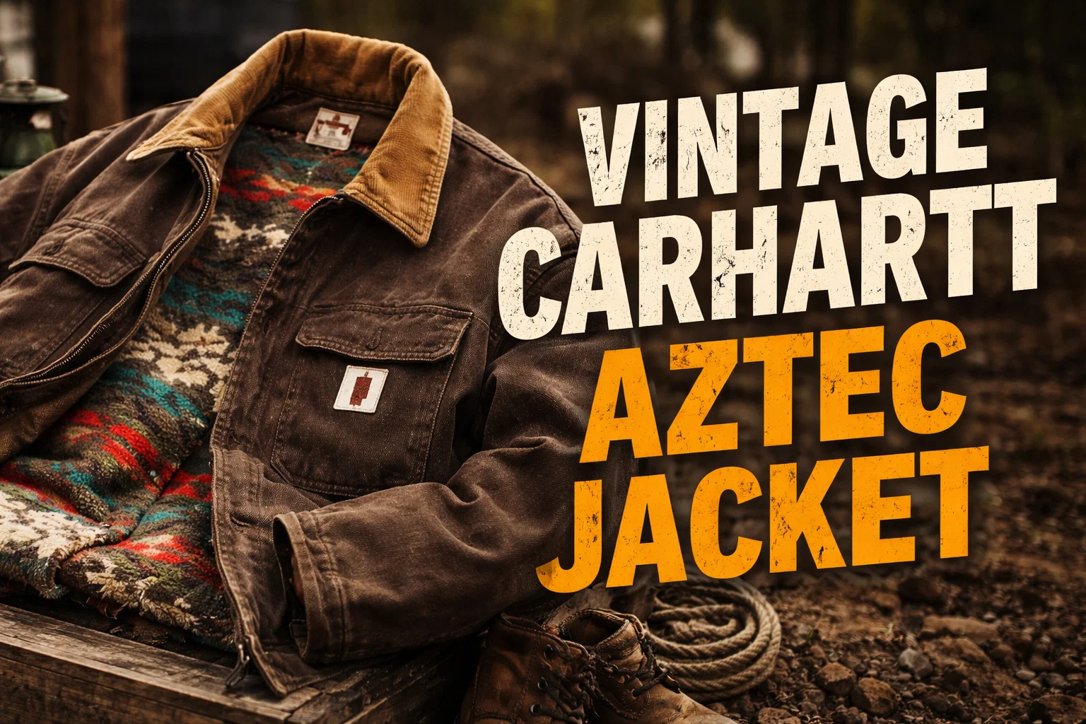Vintage Carhartt Aztec Jacket