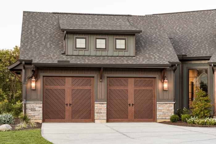 Modern residential garage door installation in Winnipeg MB