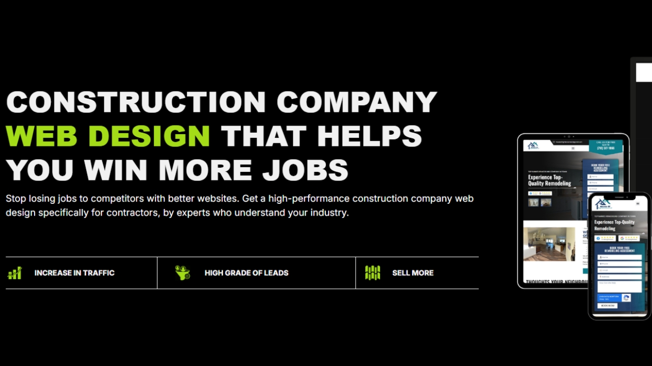 Construction Company Web Design