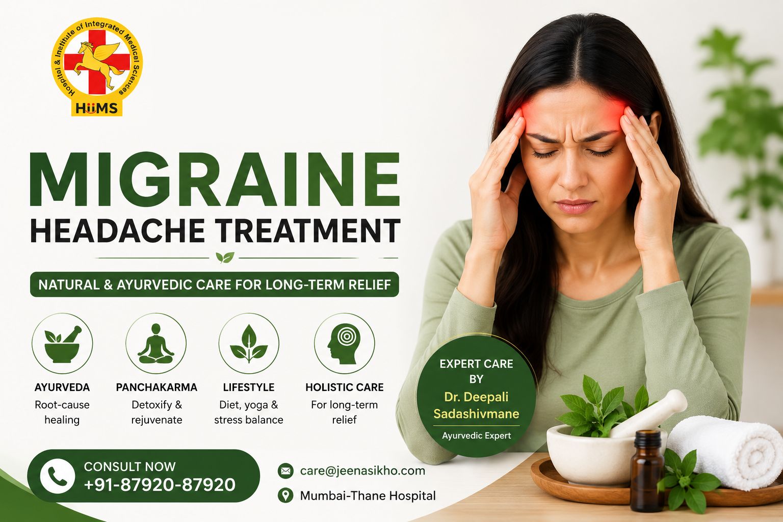 Migraine Headache Treatment in Mumbai-Thane | Jeena Sikho HiiMS