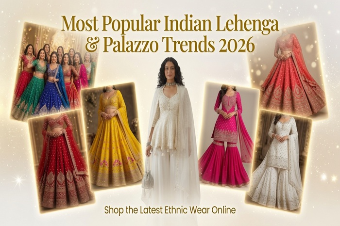 What Are the Most Popular Indian Lehenga and Palazzo Suit Trends in Online Shopping