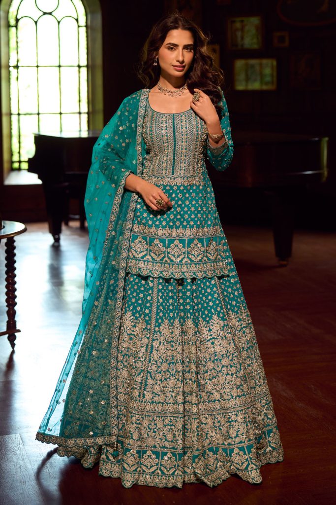 heavy work lehenga