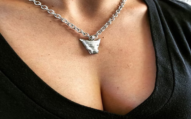 silver cross necklace