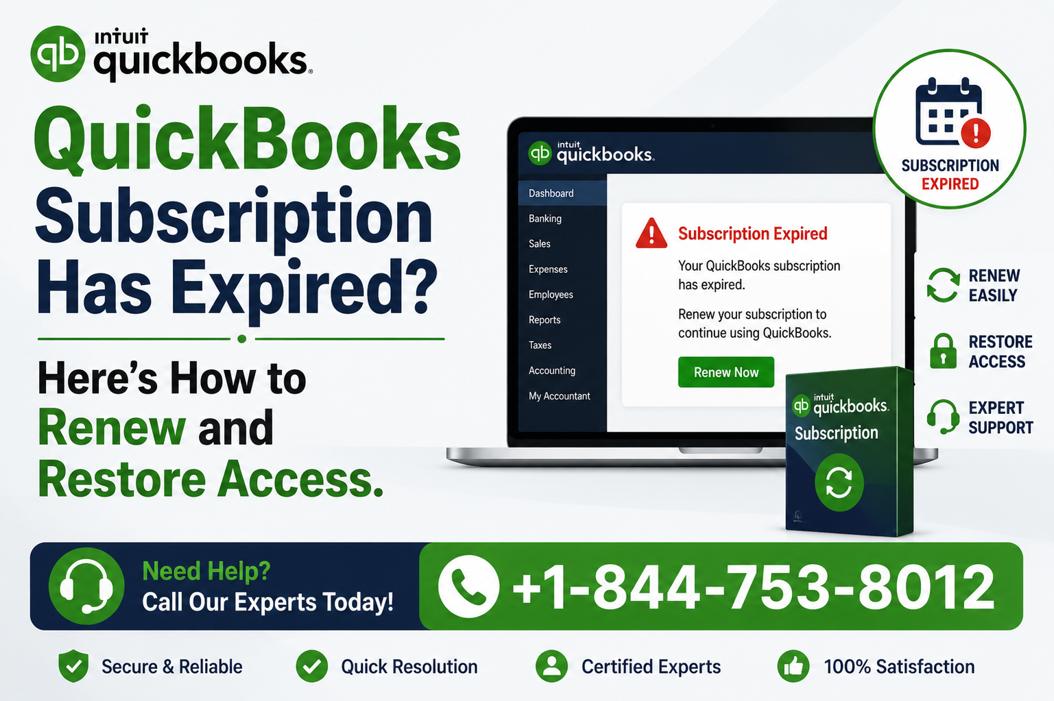 QuickBooks Subscription Has Expired