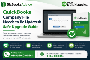 QuickBooks Company File Needs to Be Updated