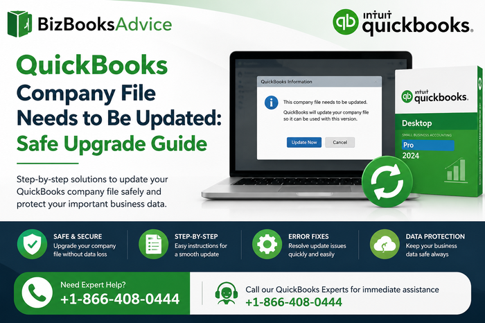 QuickBooks Company File Needs to Be Updated