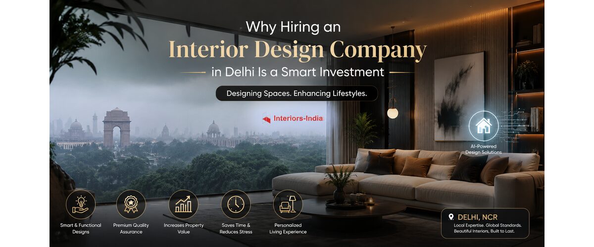 Why Hiring an Interior Design Company in Delhi Is a Smart Investment