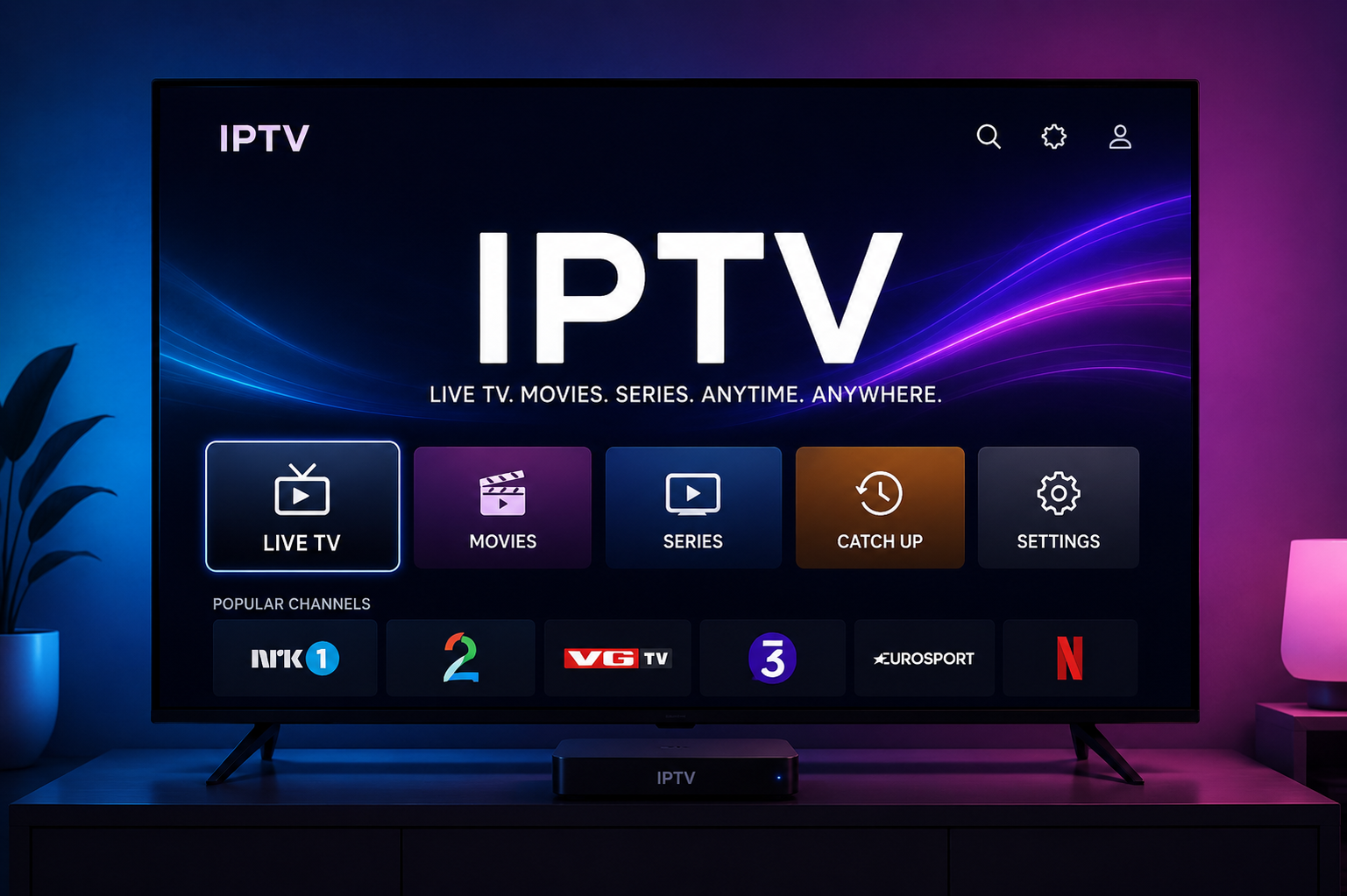 IPTV Free Trial Norway five-minute streaming quality test on a Smart TV