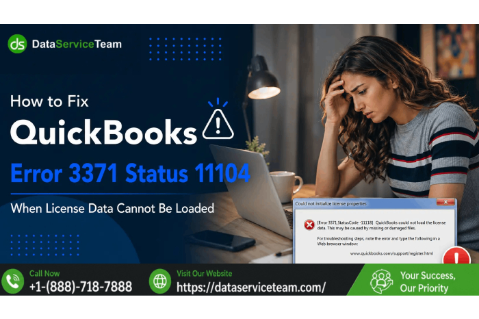 QuickBooks Error 3371 license data error troubleshooting and activation fix guide
