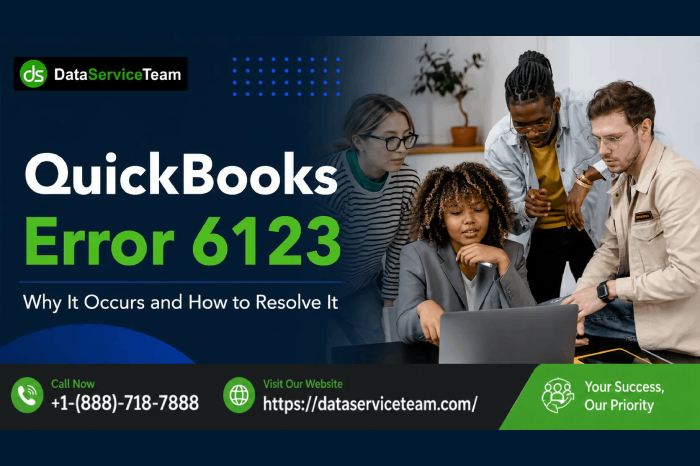 QuickBooks Error 6123, 0 showing company file connection lost with troubleshooting solutions for network and backup issues
