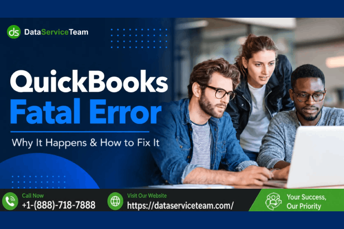 QuickBooks Fatal Error troubleshooting guide for crashes and Unrecoverable Errors