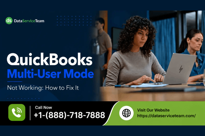 QuickBooks Multi-User Mode not working with H101, H202, H303, and H505 error troubleshooting steps