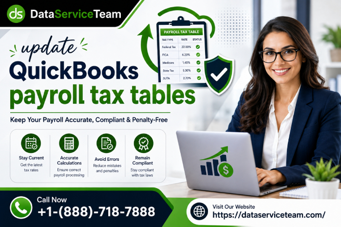 update QuickBooks payroll tax tables