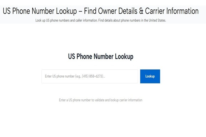 phone number lookup