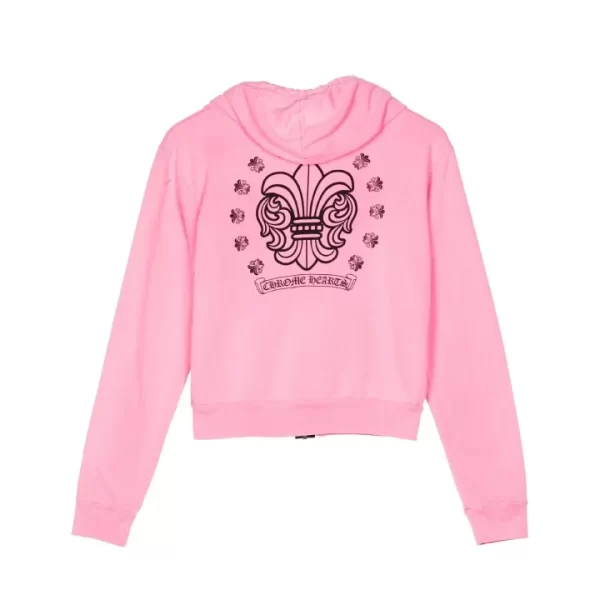 Chrome-Hearts-Girls-Zip-Up-Pink-Hoodie-1-600x600