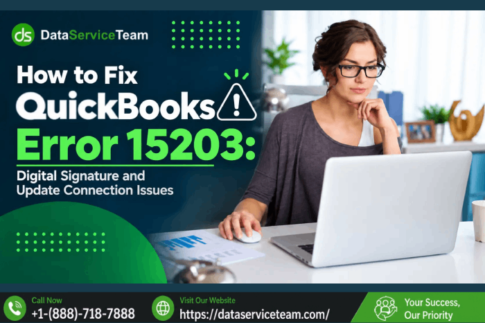 QuickBooks Error 15203 payroll and software update troubleshooting guide