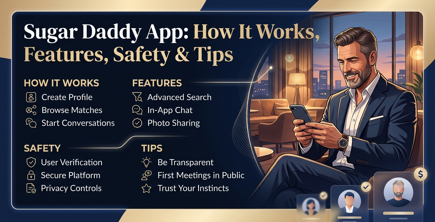 Sugar Daddy App How It Works, Features, Safety & Tips