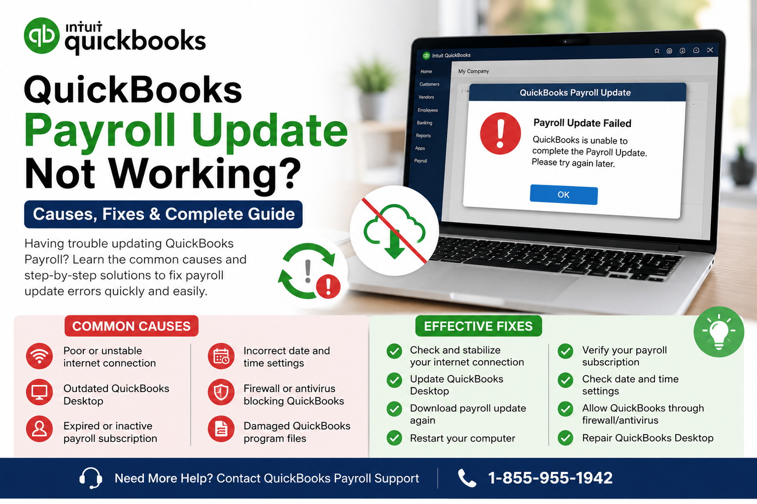 quickbooks payroll update not working
