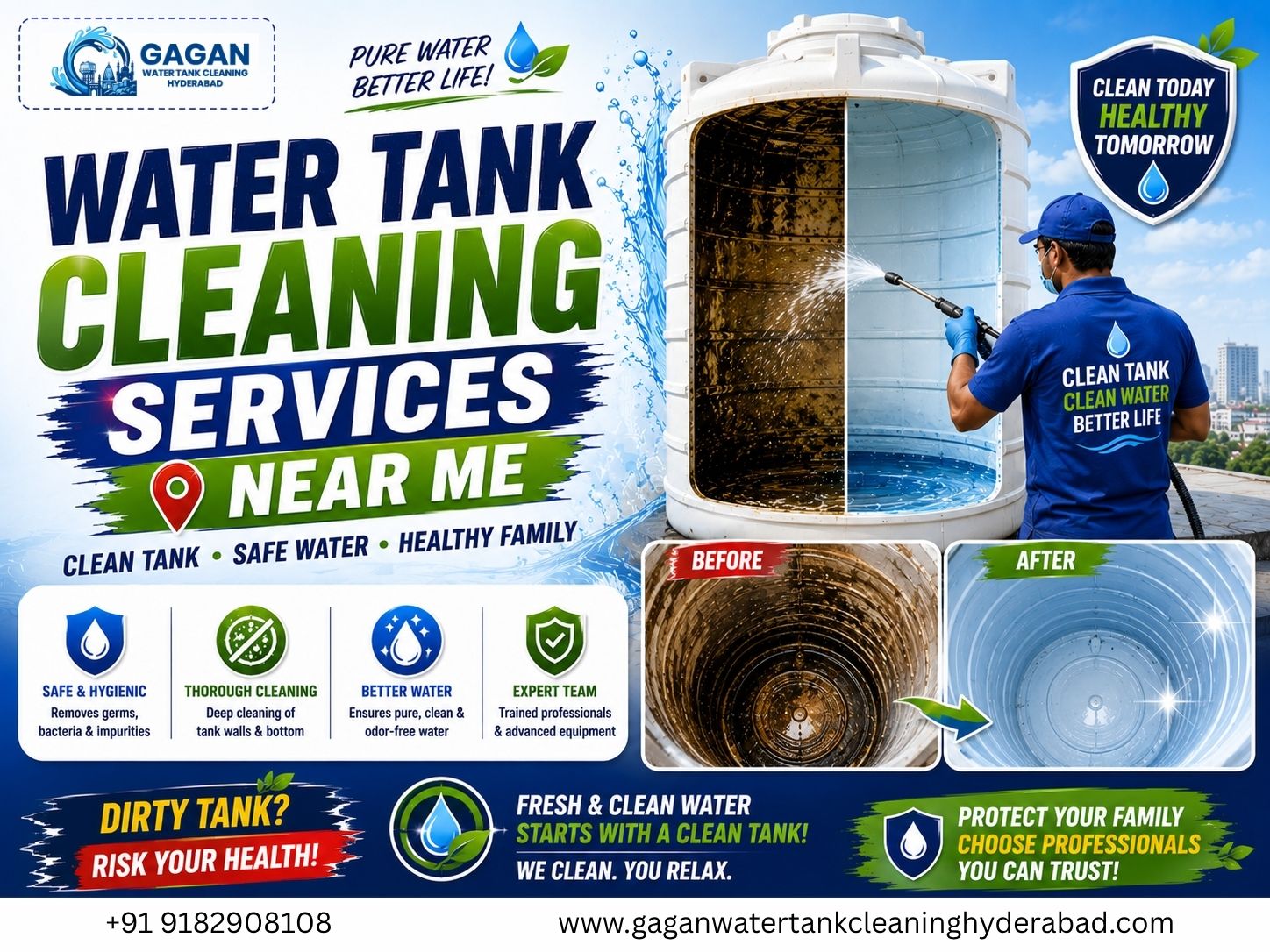 water tank cleaning services near me